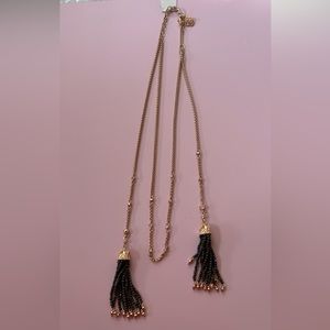 Kendra Scott Monique Necklace in Rose Gold and Brown Pyrite